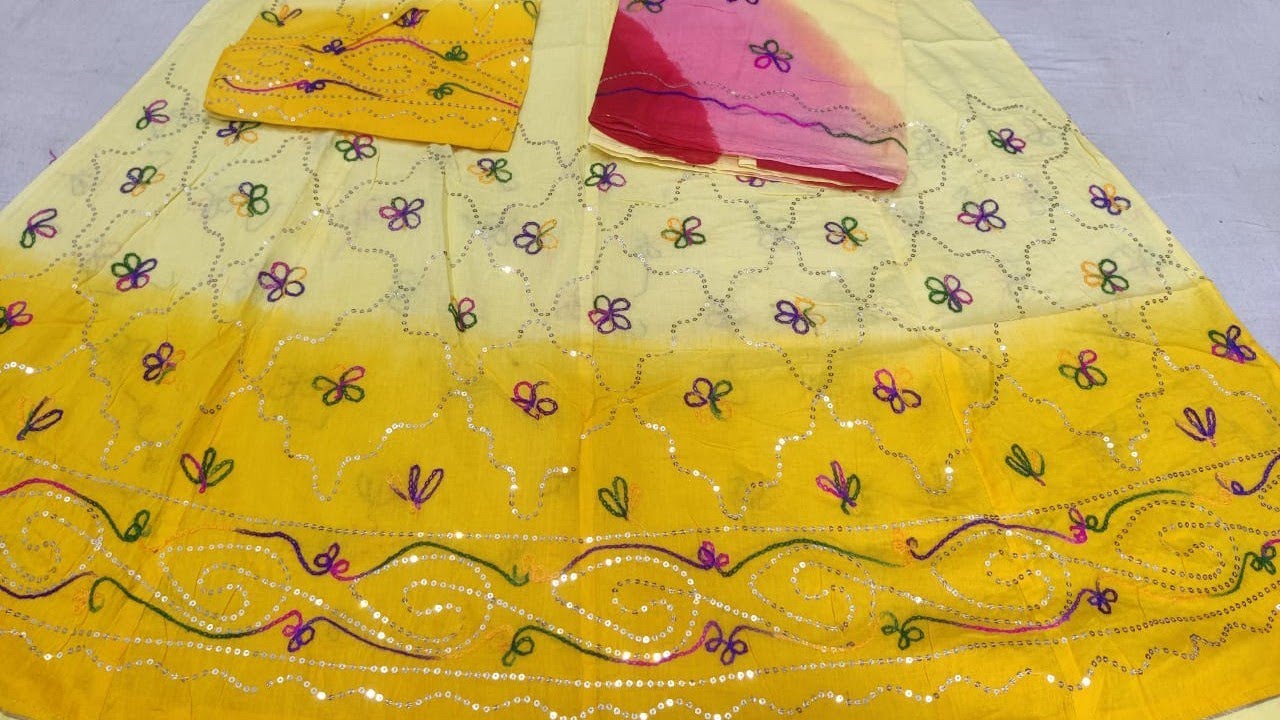 *Heavy  Cotton  Butiq suit first colour 770+$* #nikubaisa #RajputiSuit 8850194943