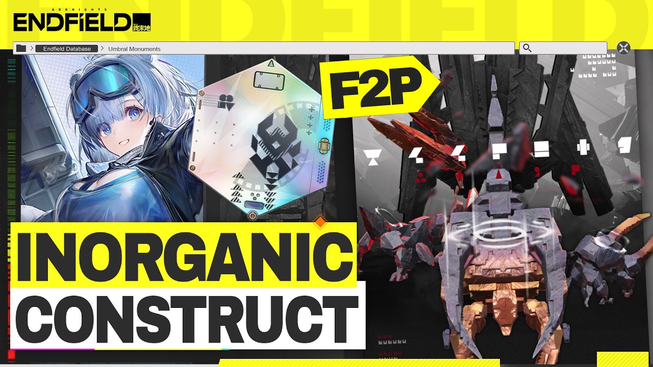 F2P Trim Medal | Inorganic Construct Agony - Umbral Monument【Arknights: Endfield】