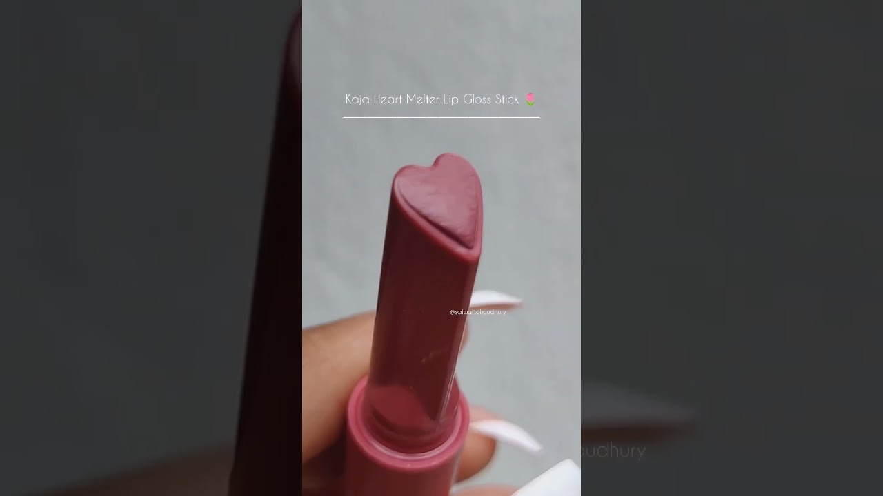 Korean Kaja Beauty Heart Melter Gloss Stick #koreanmakeup #kajabeauty #pinklipgloss