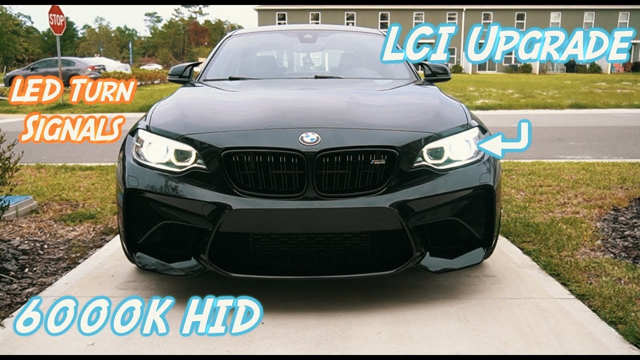 Best BMW F87 M2 Headlight Bulb Upgrade - 6000k HID with LED Turn Signals