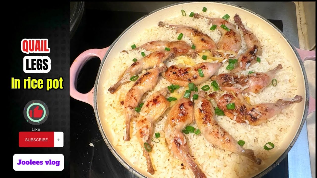 HOW TO COOK QUAIL LEGS WITH RICE IN A POT | CHINESE STYLE | #quail #food #rice