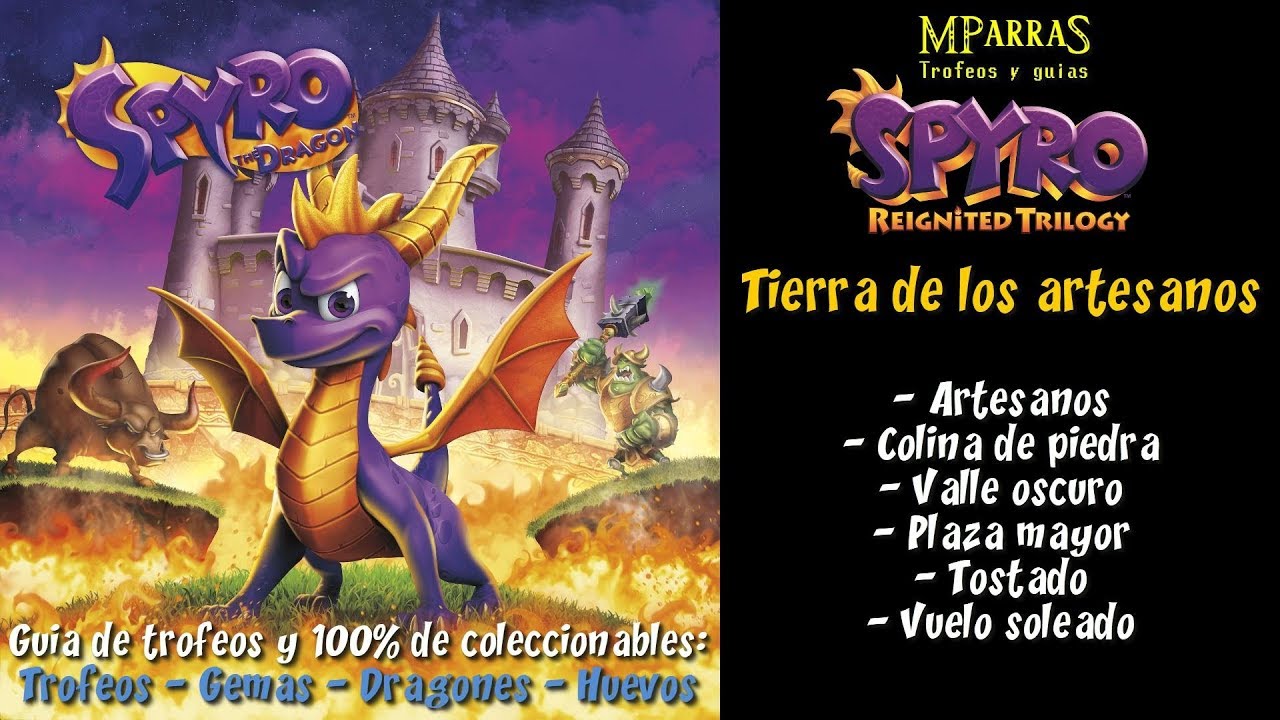 Spyro the Dragon (Reignited Trilogy) - 100% coleccionables y Trofeos:  Tierra de artesanos