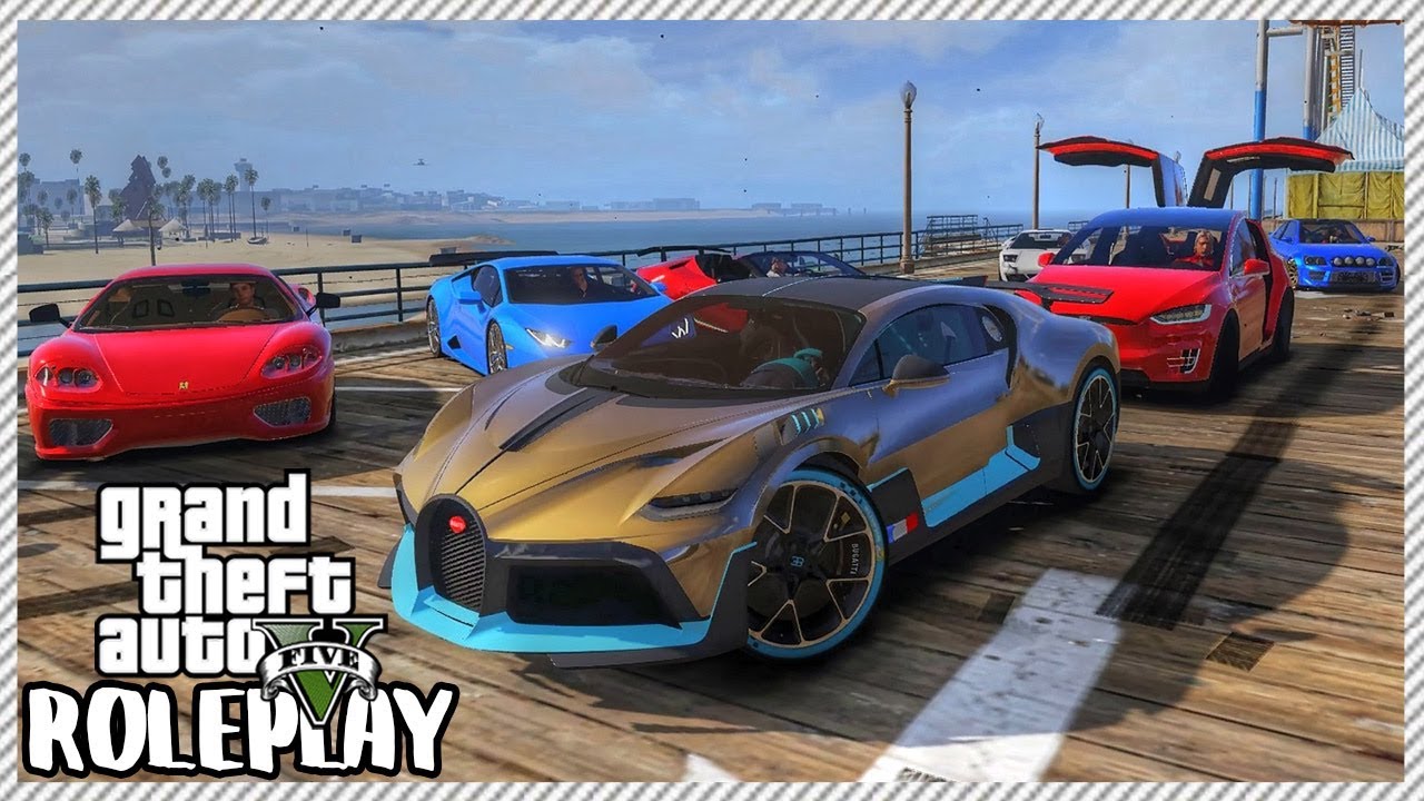 GTA 5 Roleplay - Taking Bugatti Divo to Car Meet & Gifted New Car | RedlineRP #9