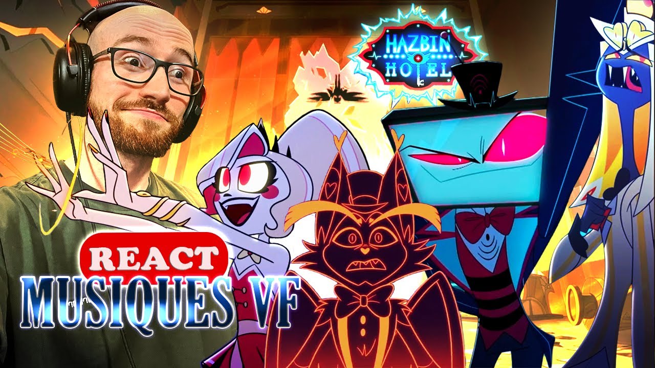 ON DÉCOUVRE LES MUSIQUES DE LA SAISON 2 EN VF (et un petit karaoké en bonus) - HAZBIN HOTEL | REACT