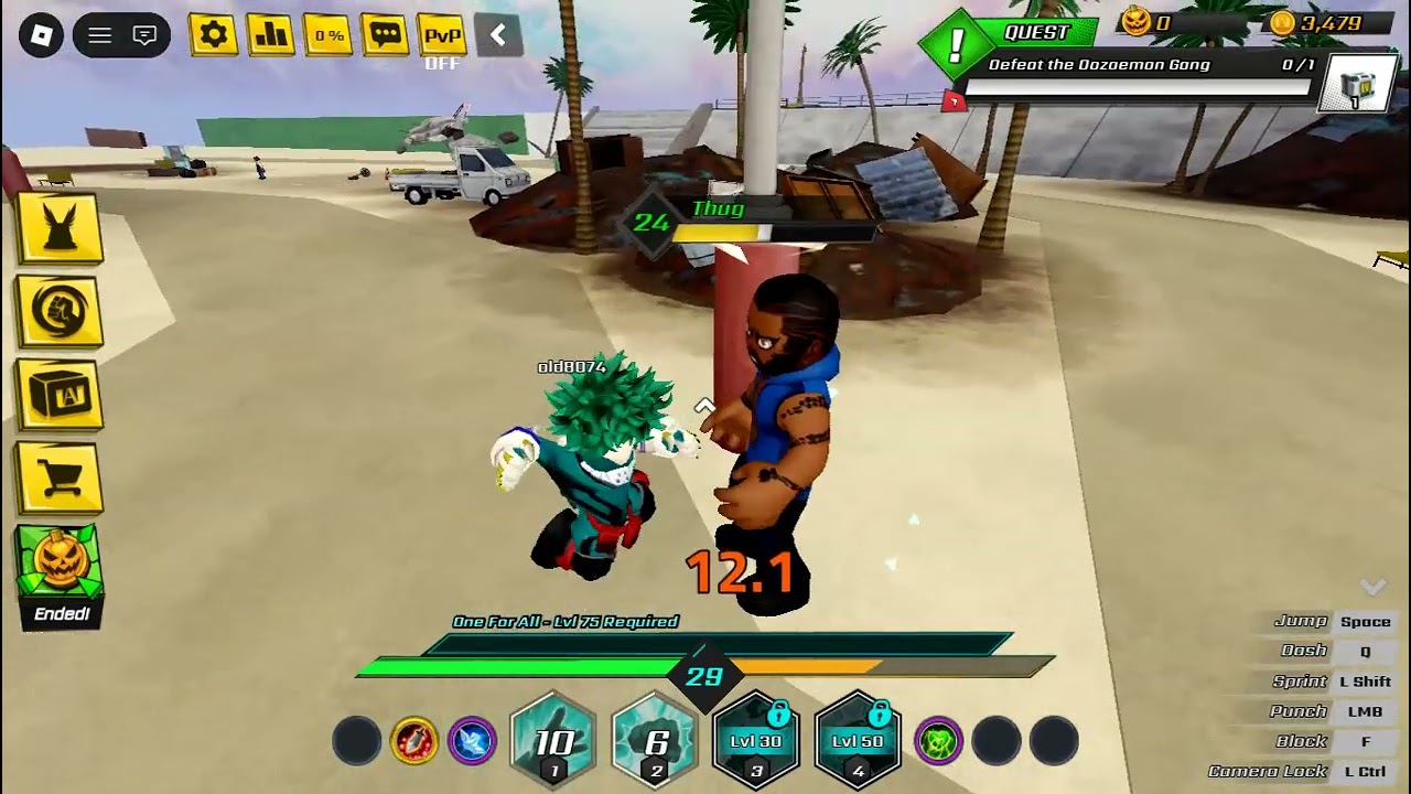 Playing my hero academia in roblox! {part 1}