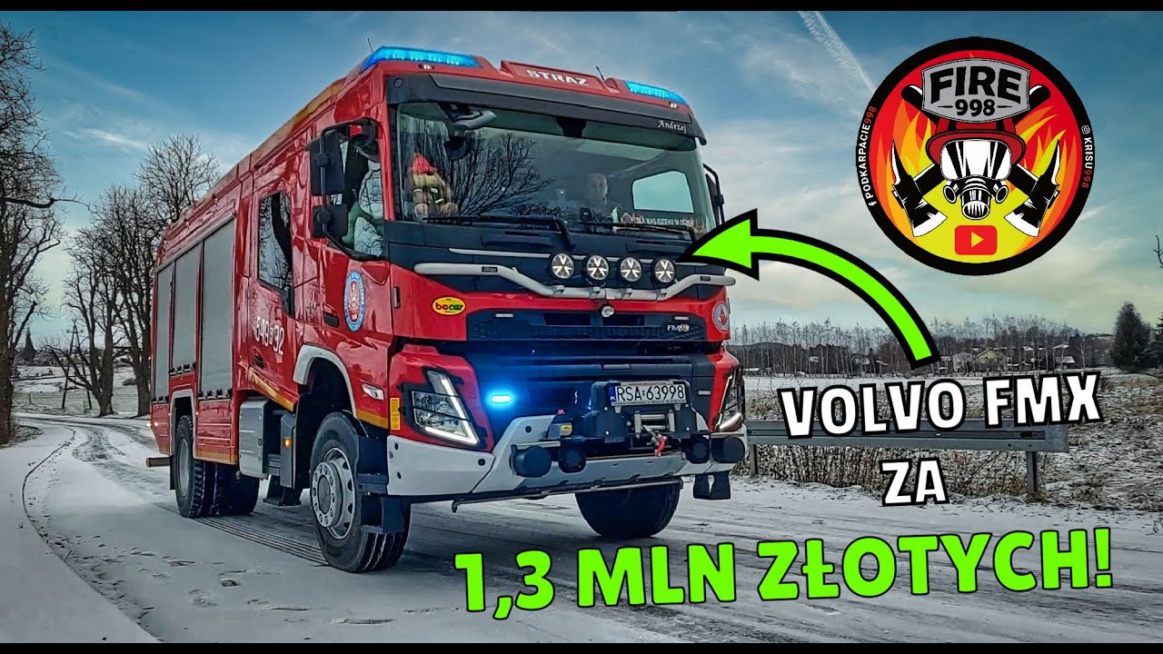 POTĘŻNE VOLVO FMX GCBA ZA 1,3 MLN ZŁOTYCH - POKAZ JEDNOSTKI OSP STRACHOCINA 2023