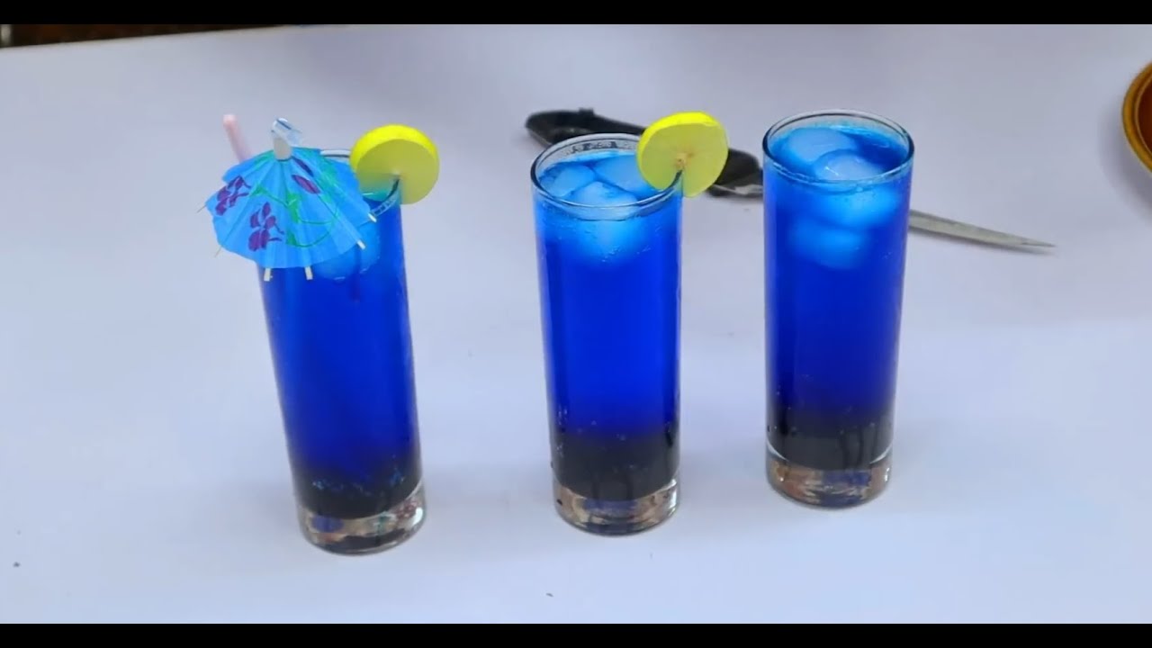 Non Alcohol blue mocktail recipe at home | Quick recipe of Delicious Pakistani food.