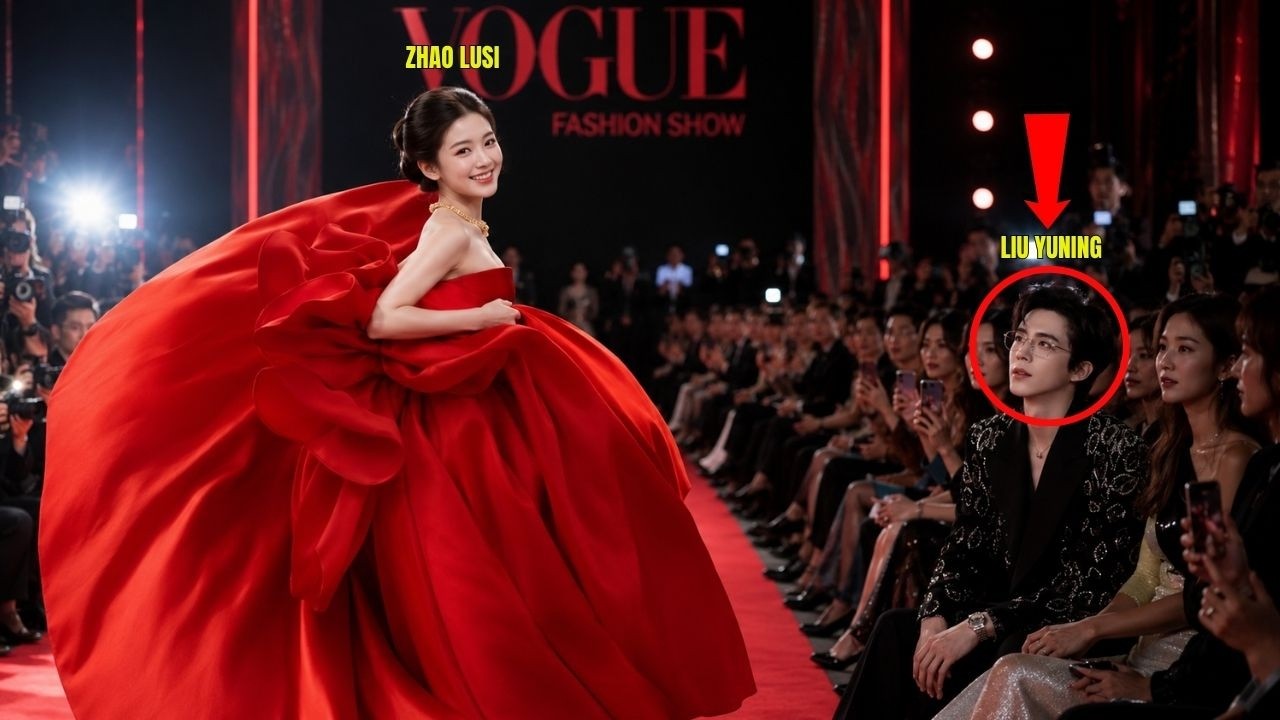 INDUSTRY FROZEN! Zhao Lusi&rsquo;s ROSY VOGUE Entrance Left Liu Yuning Completely Mesmerized