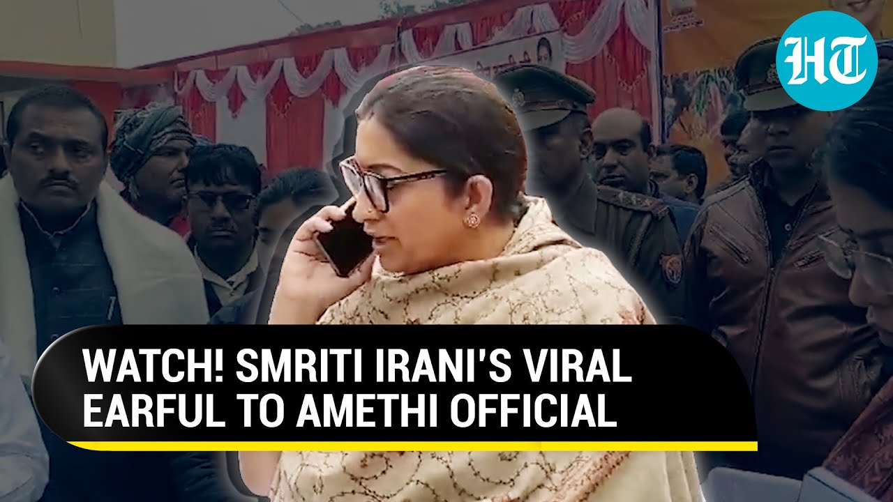 Smriti Irani Scolds Amethi Official Over Retired Teachers’ Dues: ‘Not Following Yogi Govt’s…’