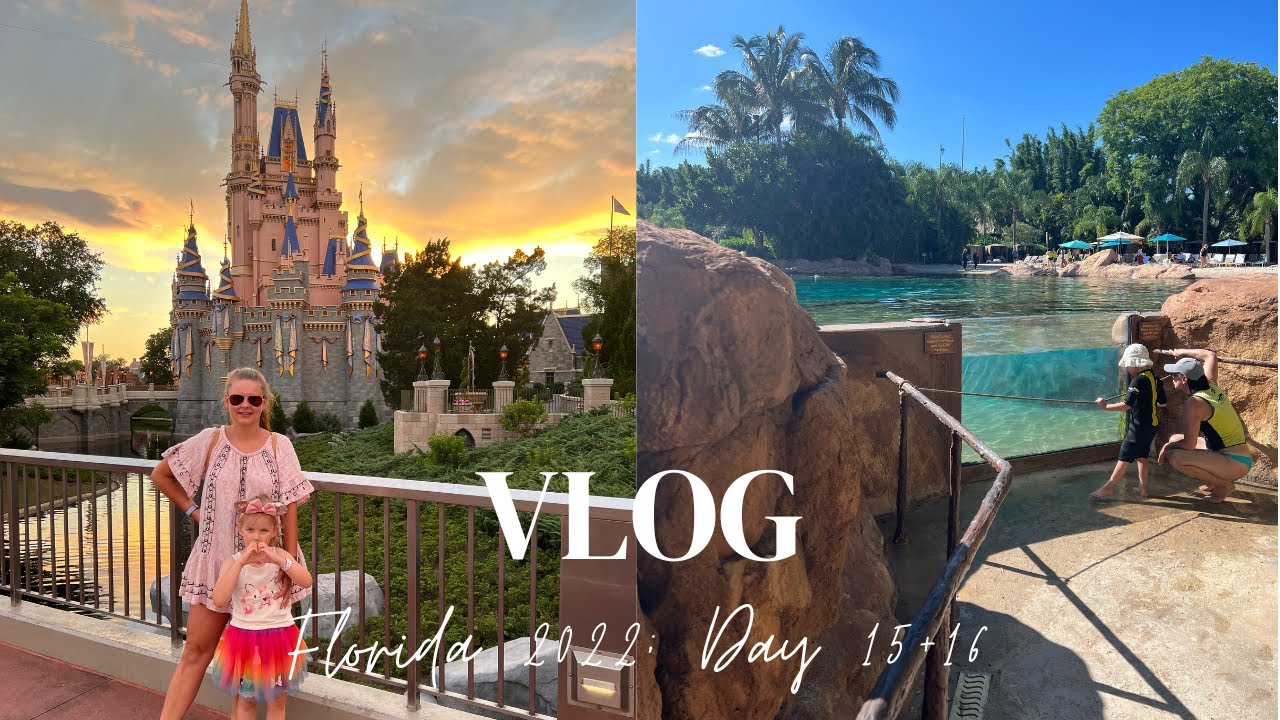 Day 15 & 16 - 4 year old vlogs; Last evening at Magic Kingdom & Discovery Cove