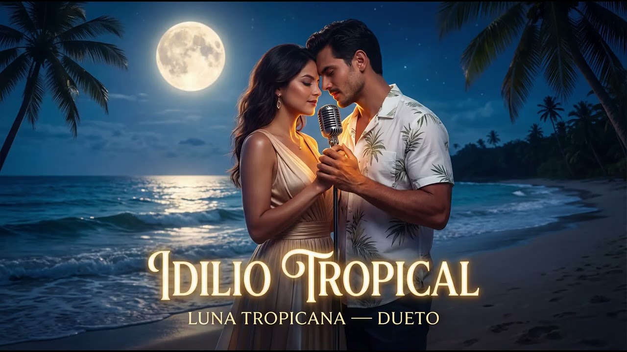IDILIO TROPICAL 🌙💃 Dueto Romántico en la Playa | Luna Tropicana