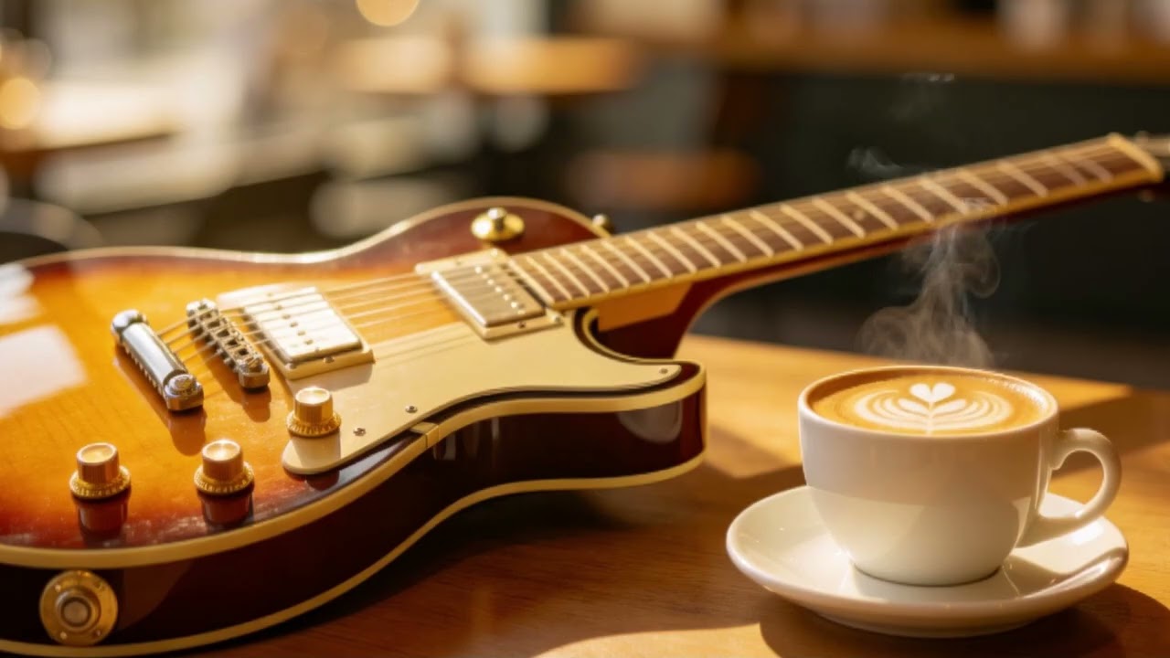 Smooth Jazz Guitar Music - Cool Cafe Vibes • Relaxing Guitar Music for Cafe, Study & Work