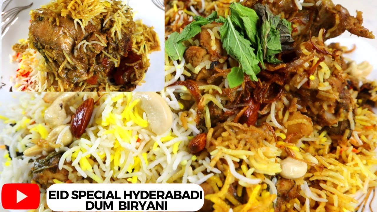 Eid Special Hyderabadi Chicken Dum Biryani|World famous Hyderabadi Chicken Biryani ki recipe