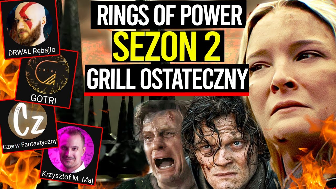 OSTATECZNY GRILL RINGS OF POWER SEZON 2 🔥 NA ŻYWO z GOTRI, Krzysztof M. Maj, Czerw Fantastyczny