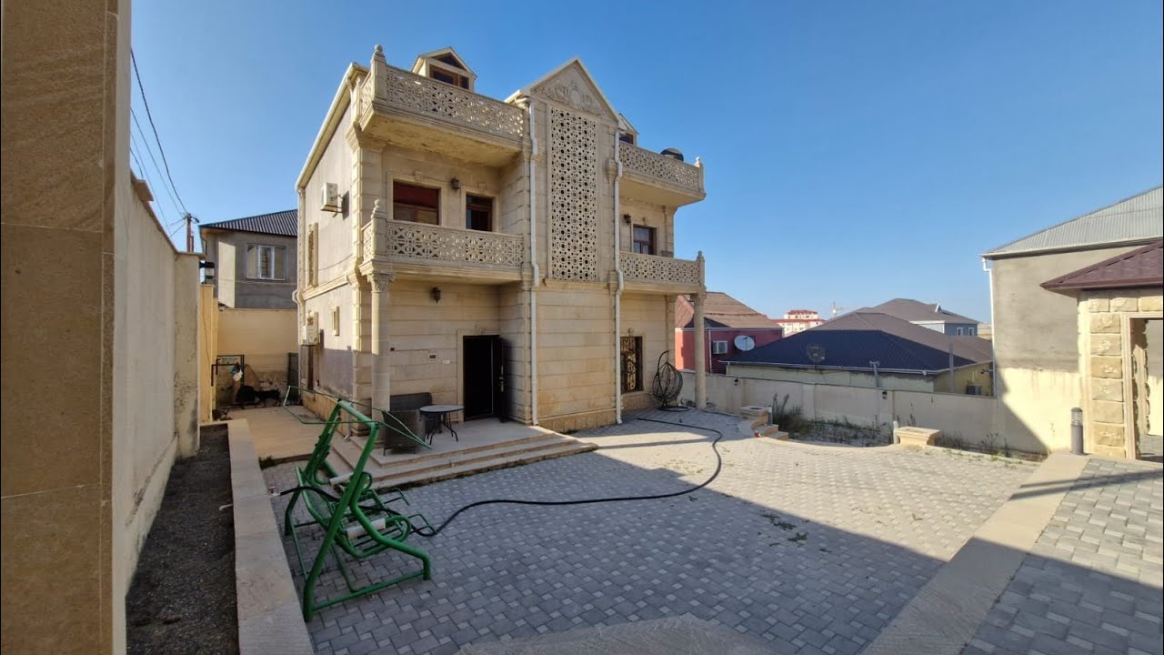 MASAZIR, MARŞRUTA YAXIN 6 SOTDA 5 OTAQLI KUPÇALI, HƏYƏT EVI SATILIR. 