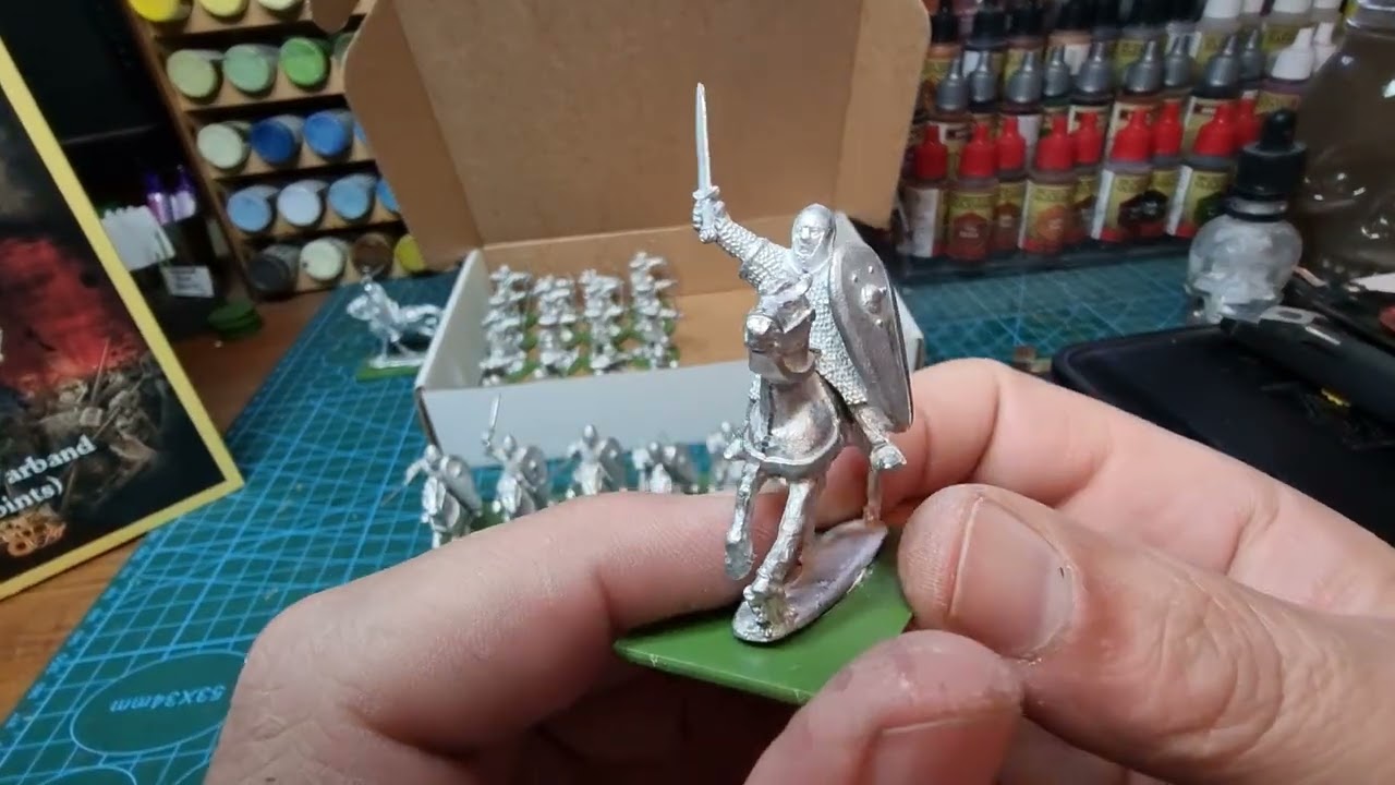 unboxing of Gripping Beast norman 4pt Warband for saga