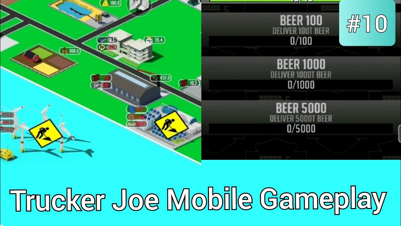 windmills and new achievements update - Trucker Joe Mobile Gameplay #10