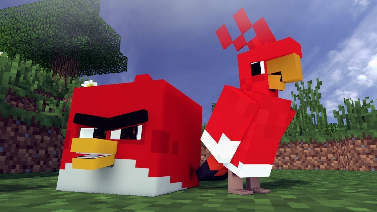 The REAL Angry Birds In Minecraft!? - [ Minecraft Animation ]