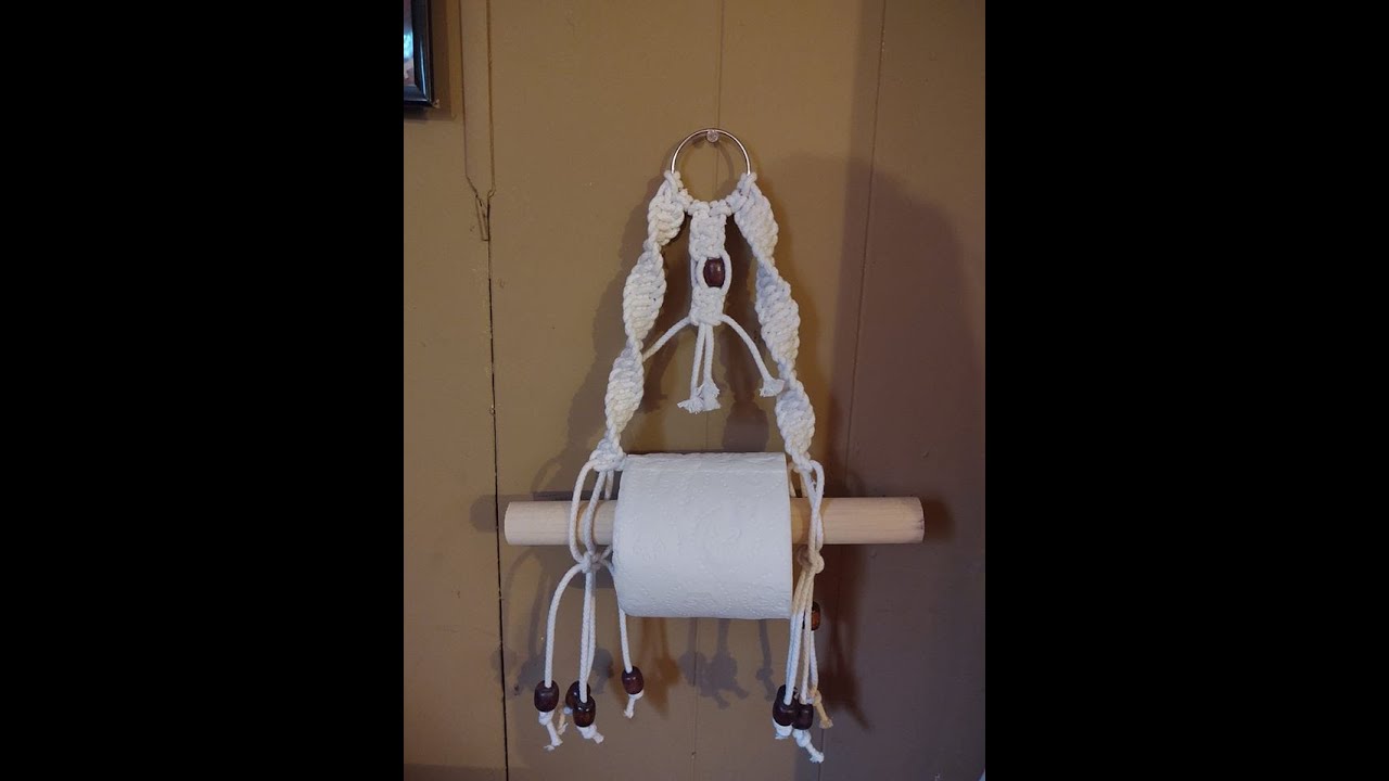 Macrame Toilet Paper Roll Holder