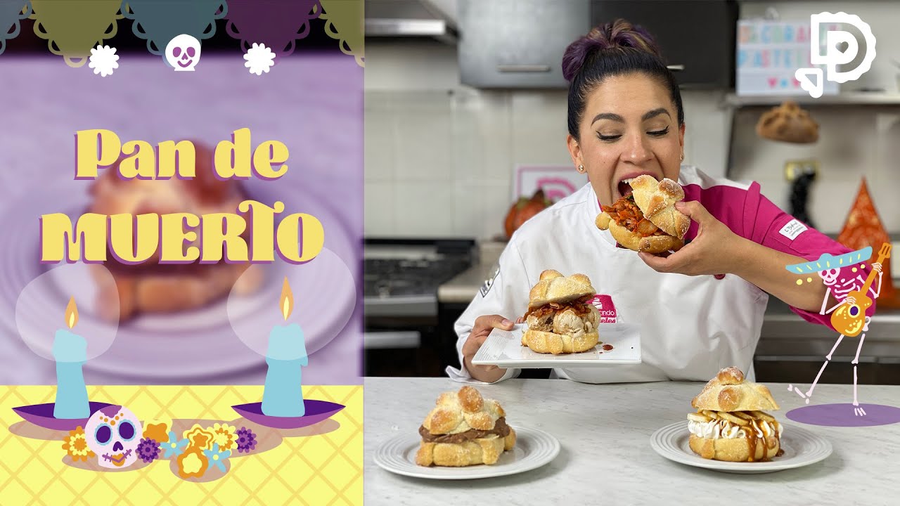 COMO HACER PAN DE MUERTO TRADICIONAL 💀 | pan de muerto relleno + Reacciones 🤯