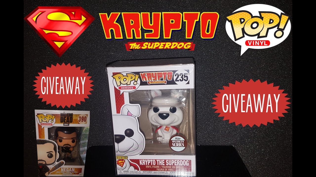 New Specialty Limited Editon Krypto The Super Dog Funko Pop -Unboxing / Walking Dead Pop Giveaway!