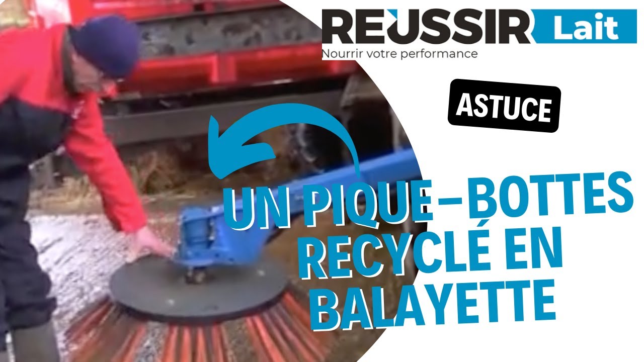 Un pique-botte recyclé en balayeuse à logettes