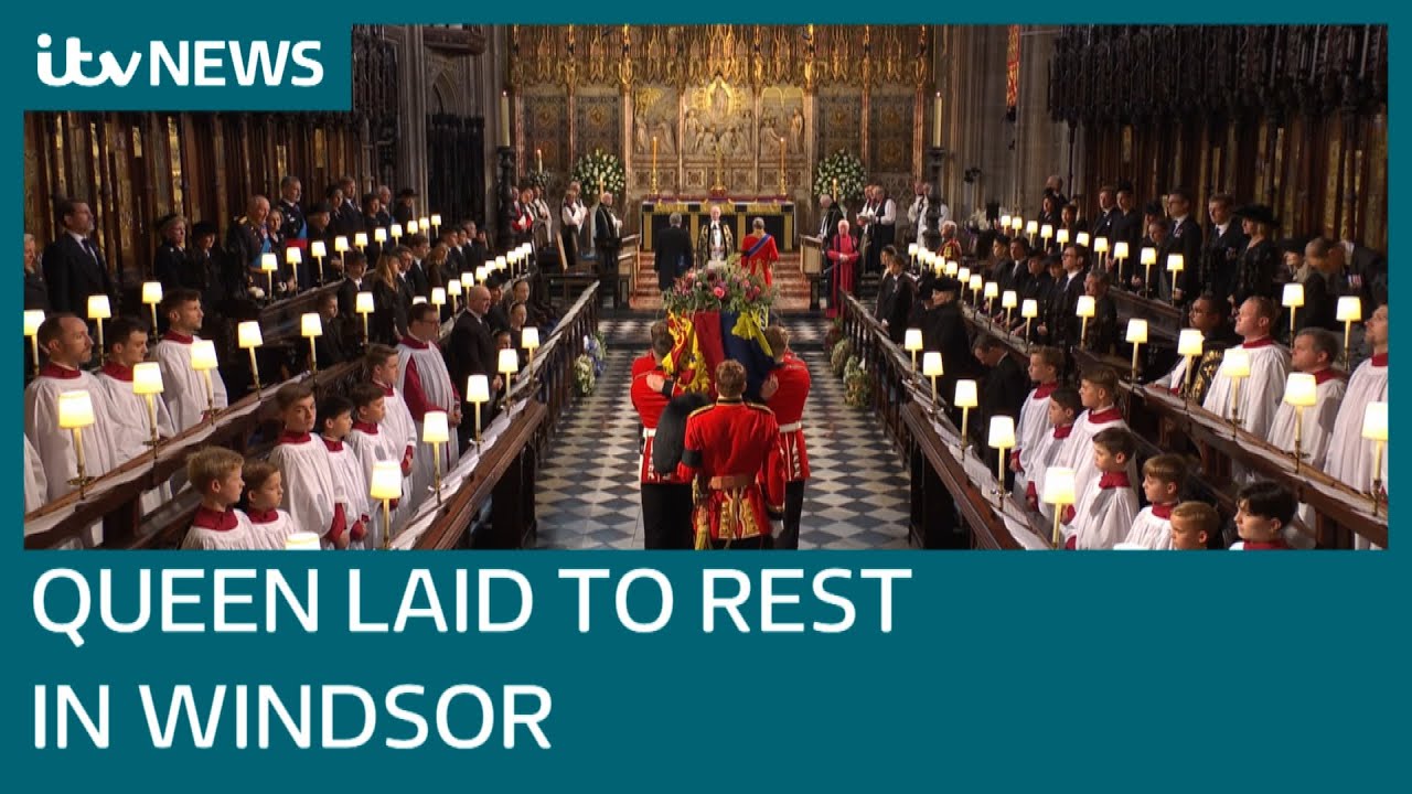 Queen laid to rest at St George's Chapel in Windsor | ITV News