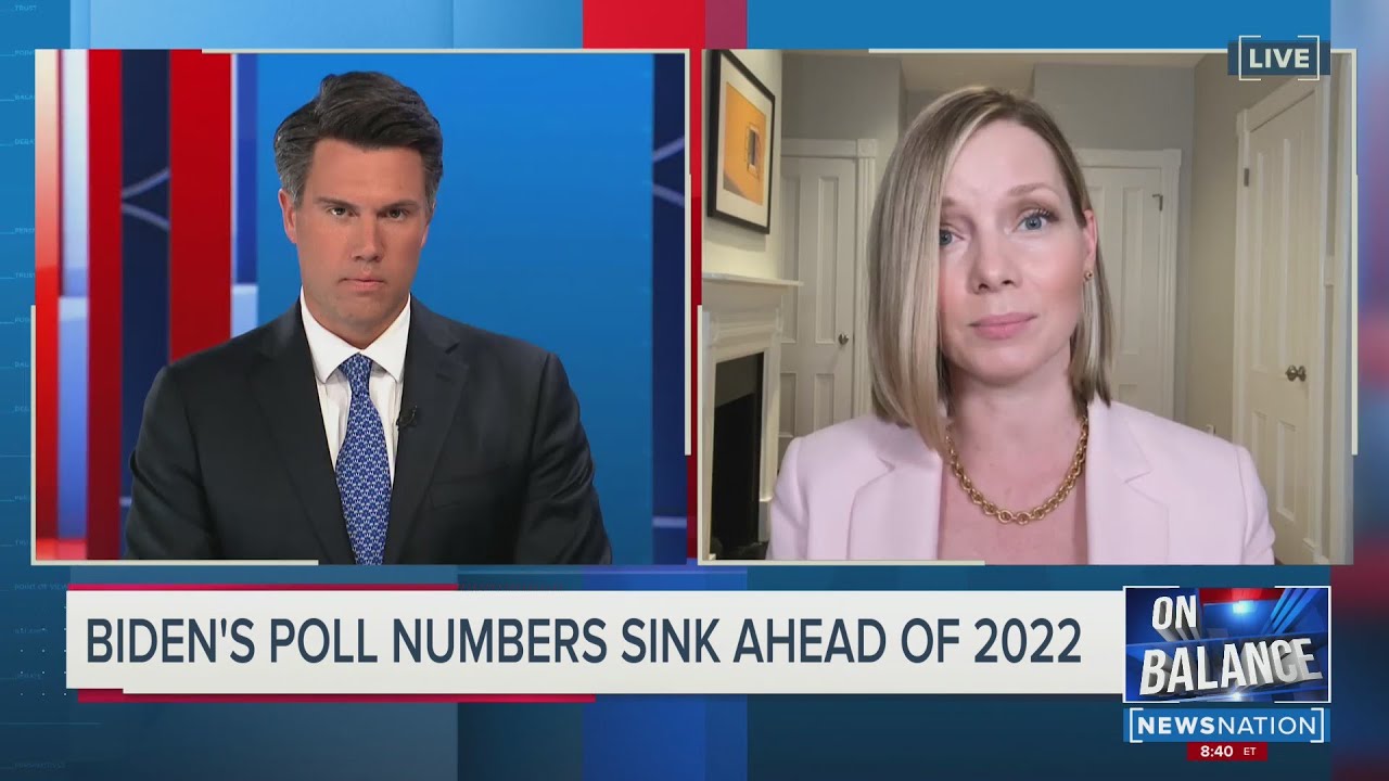 BIDEN'S POLL NUMBERS SINK AHEAD OF 2022