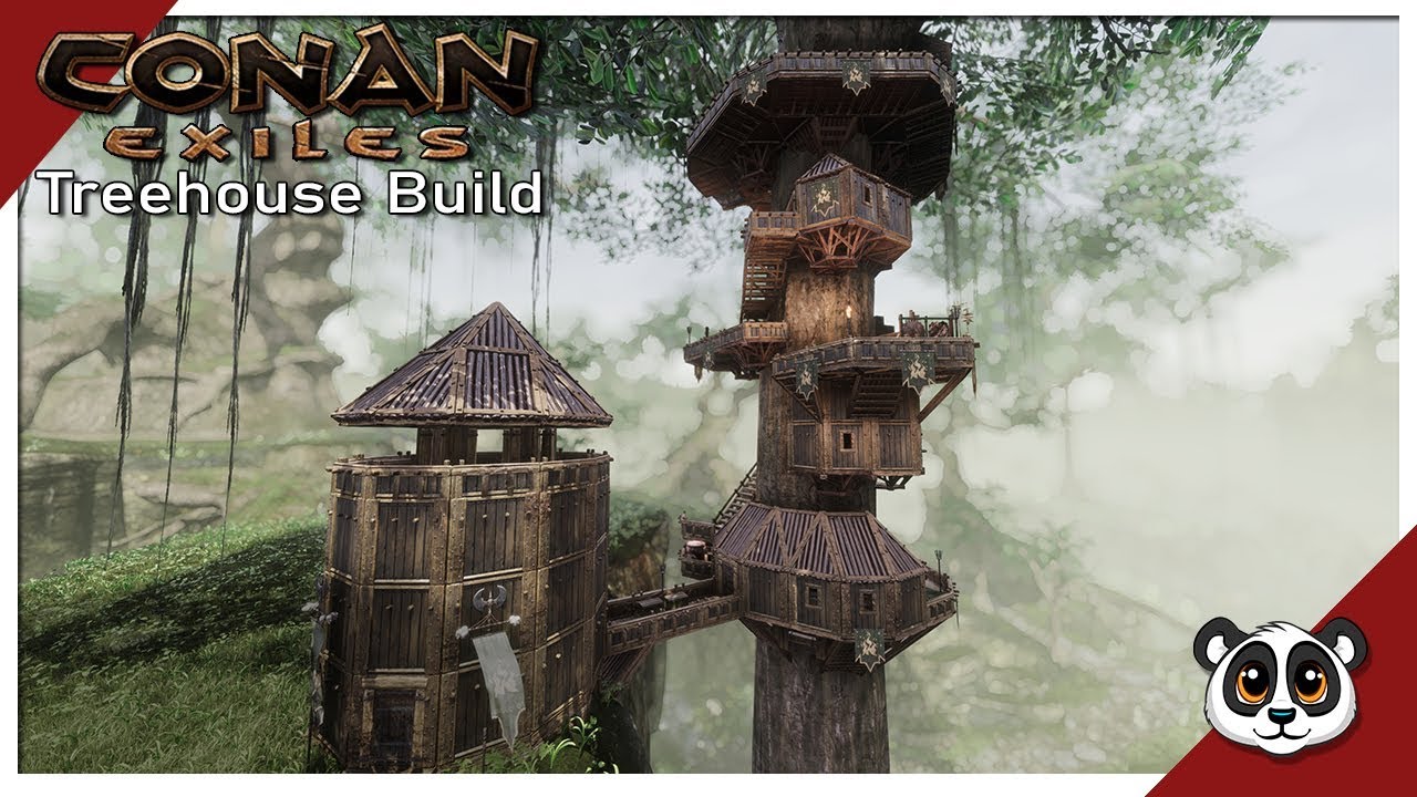 Trying out the new Treehouse Foundation!  | Conan Exiles Creative Building