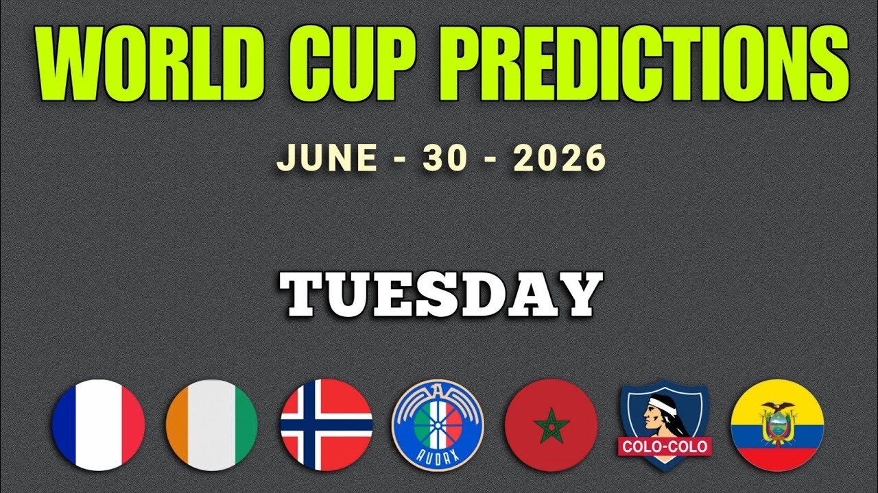 😱 Football Prediction Today | Tuesday 30 | 1x2, Ov/Un, & BTTS | World Cup Predictions 😱 | GoalIQ