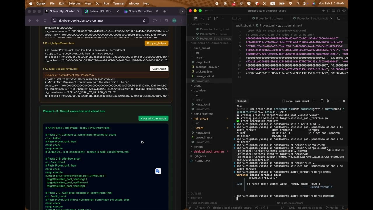 Solana Privacy Hackerton: Auditable Dark Pool Demo