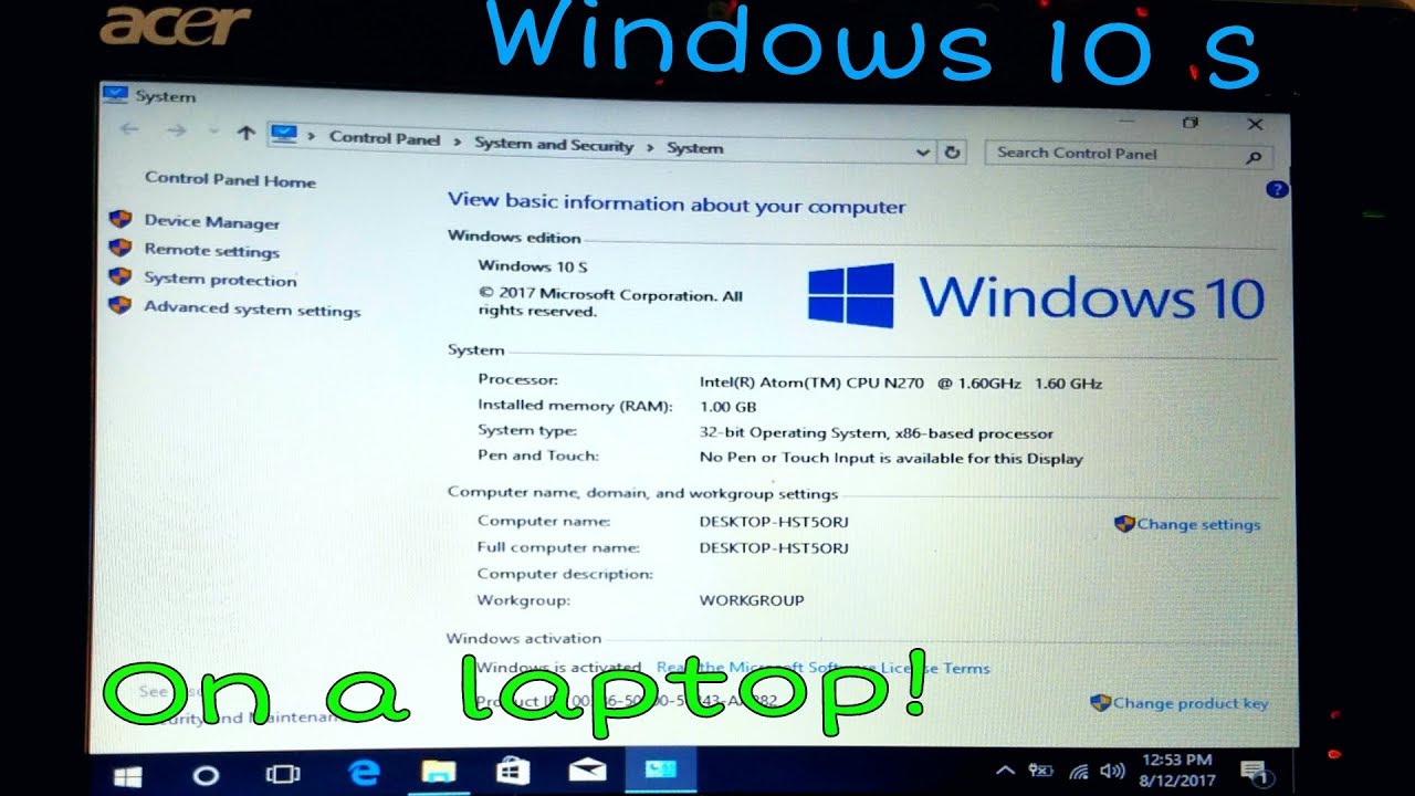 Installing Windows 10 S on actual hardware!