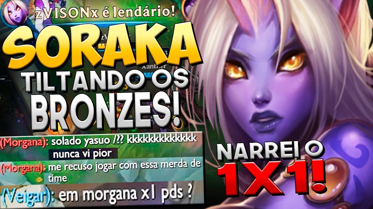TILTANDO GERAL - CHAMOU O CARA PRO 1X1 E PICKARAM O FAMOSO OPEN! EU NARREI! - SORAKA JUNGLE - Rodil
