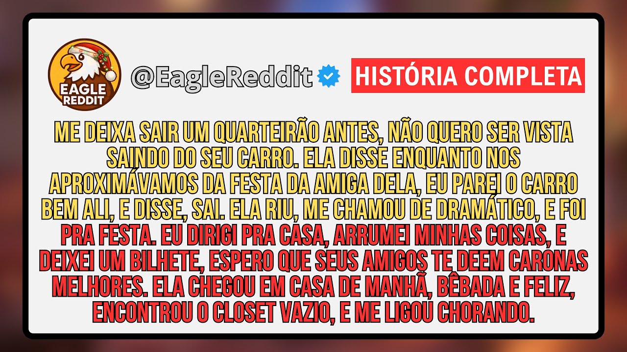 Ela Pediu Pra Eu Deixá-la Um Quarteirão Antes — Voltei Pra Casa e Saí da Vida Dela Pra Sempre