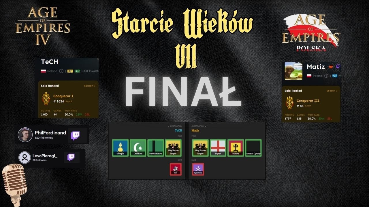 Starcie Wiek&oacute;w 7 TeCH vs Matiz Finał Bo3 [AoE 4] [PL]