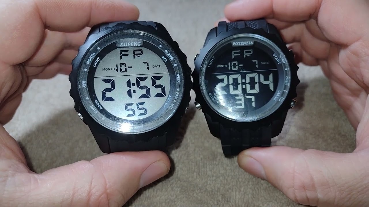 Relógio potenzia VS relógio Xufeng COMPARAÇÃO