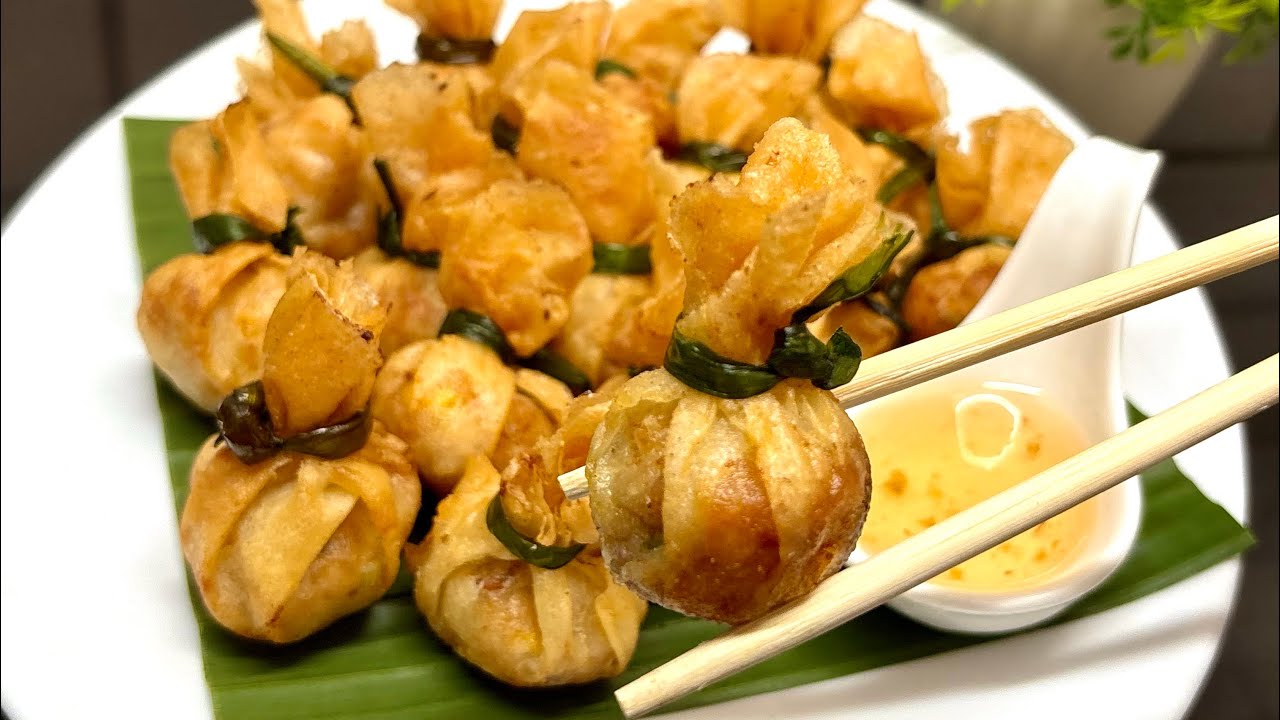 สูตรถุงทองทอดกรอบๆ อร่อยทำง่าย! #ถุงทองทอด #ขนมไทย #อาหารว่าง #อร่อย | คลุกกับครัว