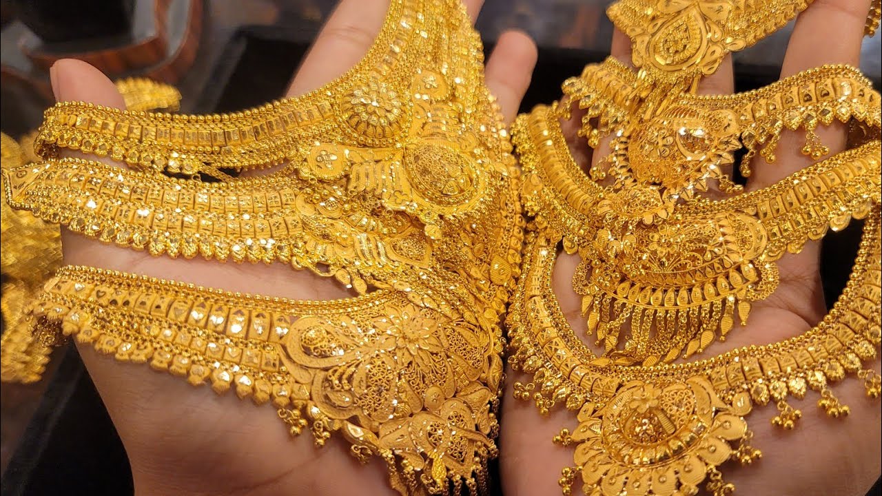 ১ ভরি সোনার সলিড নেকলেস /gold necklace jewellery