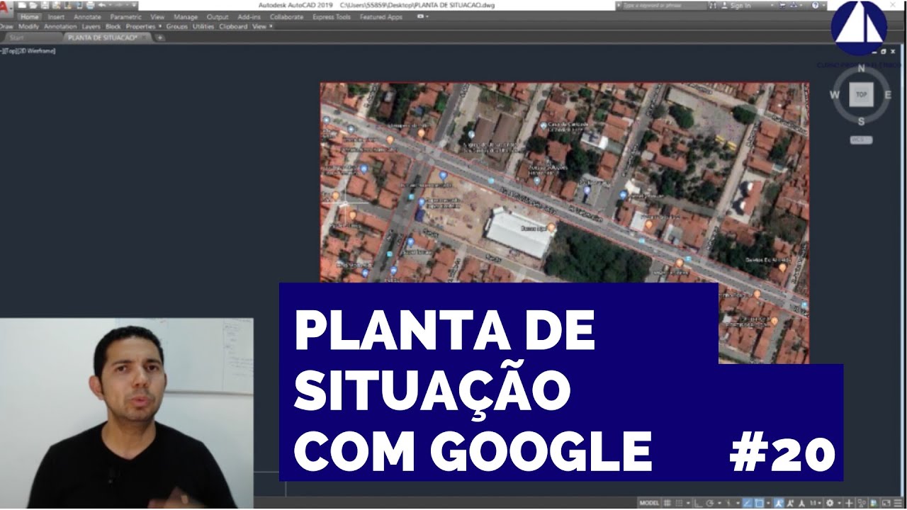 Desenho da Planta de Situação com Google Maps || Projeto Elétrico na Prática EP-20
