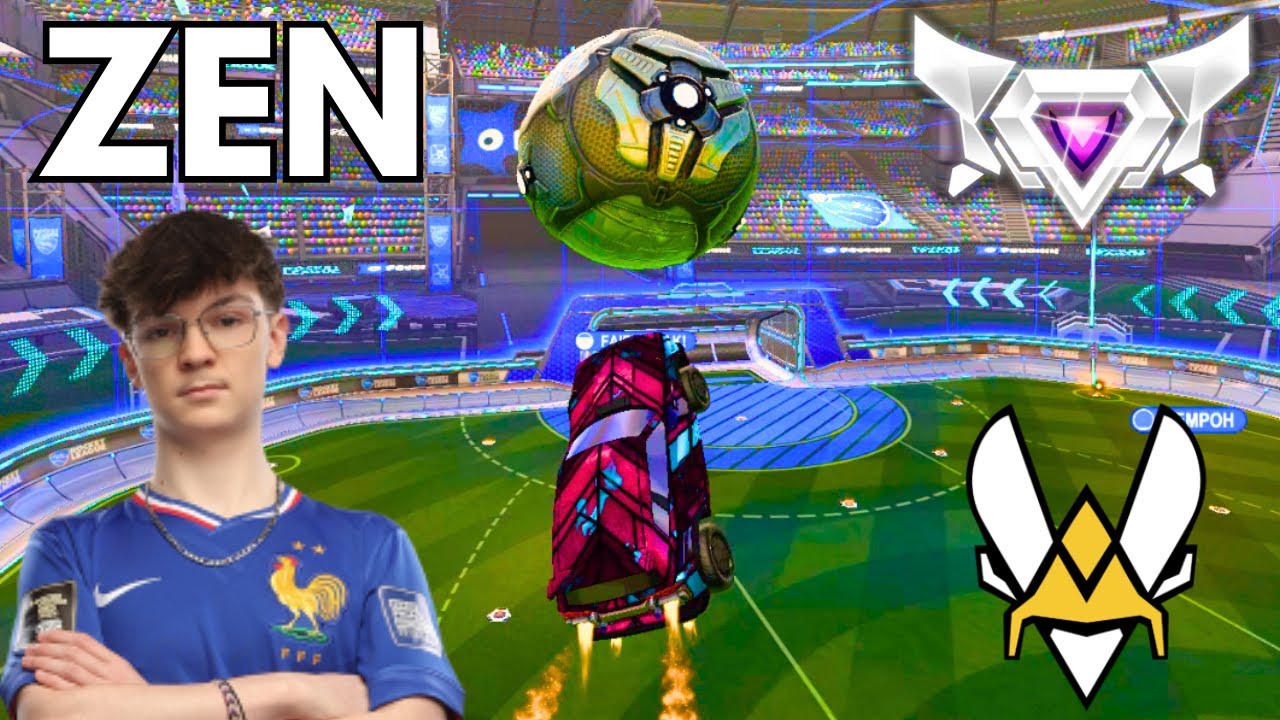 ZEN is the KING of MECHANICS in Rocket League! (SSL 2v2)