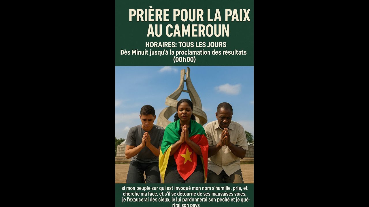 PRIERE POUR LA PAIX AU CAMEROUN(JOUR 45)/20/11/2025/00h00/Rev Joseph-Calvin TSESSIDE