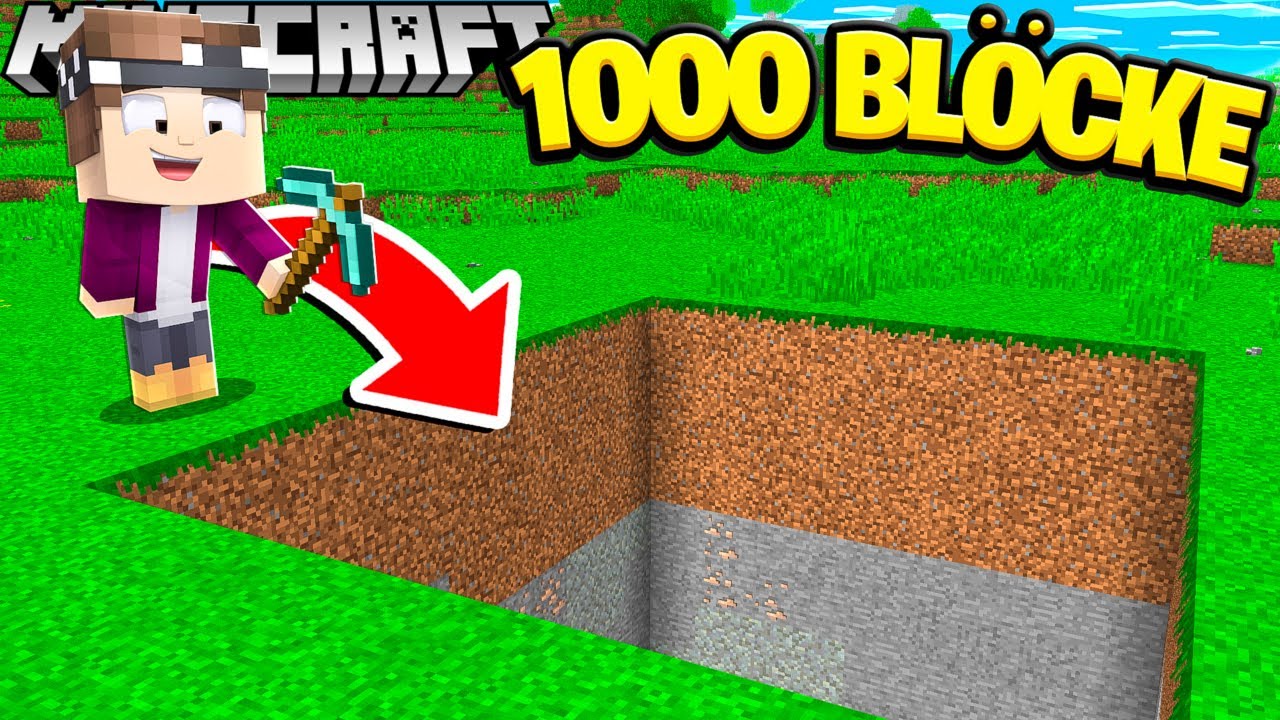 WIR BAUEN 1000 BLÖCKE GLEICHZEITIG AB IN MINECRAFT!