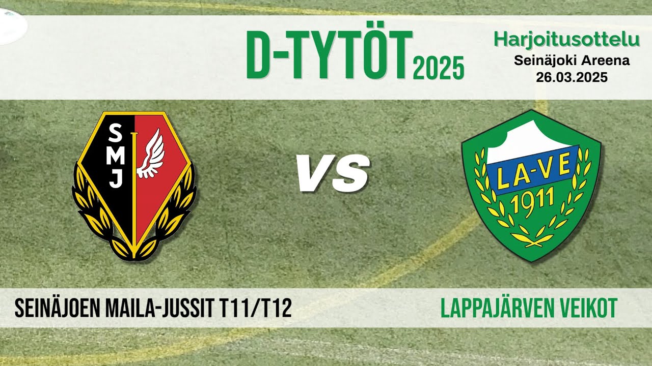 D-tytöt harkkapeli 26.3.2025:  Seinäjoen Maila-Jussit - Lappajärven Veikot