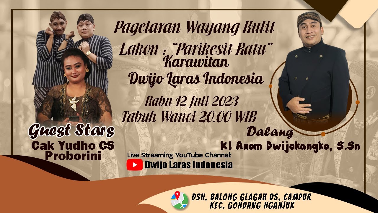🔴LIVE WAYANG KULIT DALANG KI ANOM DWIJOKANGKO, S.Sn 
