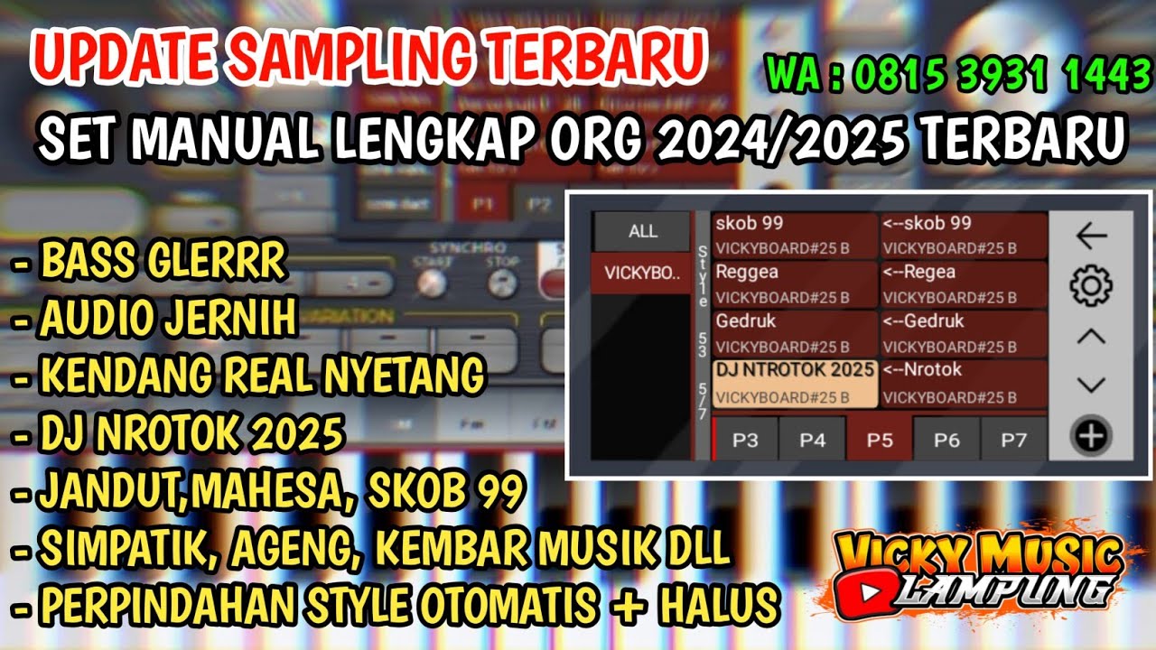 ANYARR!!! SET MANUAL ORG 24/25 TERBARU LENGKAP 2025 KENDANG REAL SIAP MANGGUNG