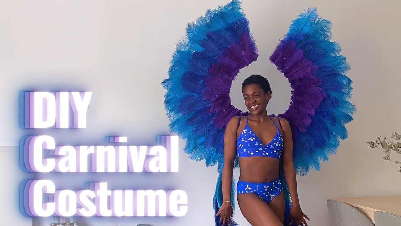 Comment faire un costume carnaval : plumes et strass pour débutant à petit budget⎜DIY