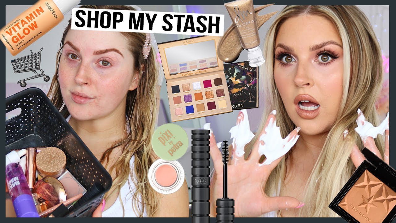 shop my stash 🛒 GLAM TRANSFORMATION using new & old makeup!