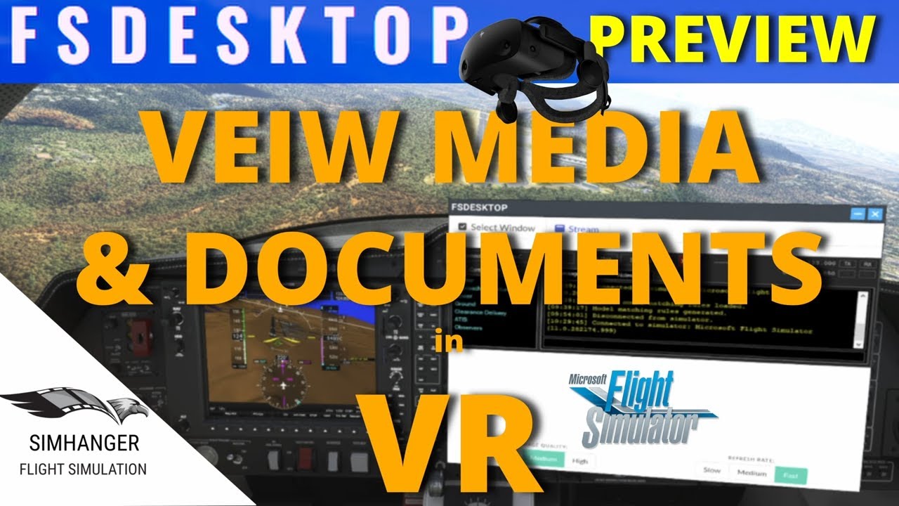 View Media & Documents in the VR Cockpit | FSdesktop for MSFS | Preview