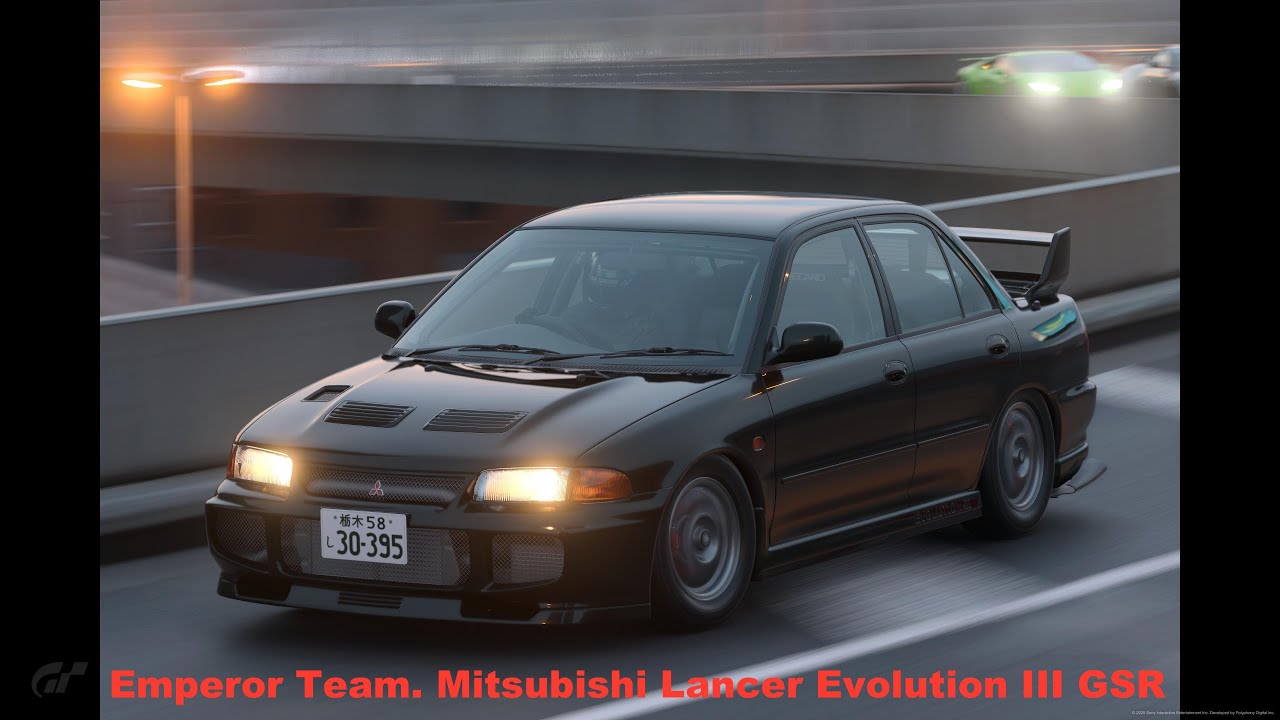 Kyoichi Sudo.The Emperor Mitsubishi Lancer Evolution III GSR. Tokyo expressway world touring car 600