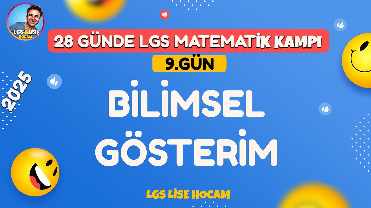 LGS 2025 | Bilimsel Gösterim | 28 Günde LGS Matematik Kampı 9.Gün
